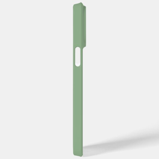 Stijlvol Solid Green Initiaal Letter Monogram Case-Mate iPhone Case (Achterkant / Rechts)
