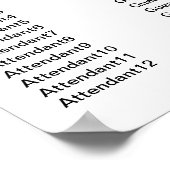 Stijlvol Southwest Turquoise Wedding Seating Chart Poster (Hoek)