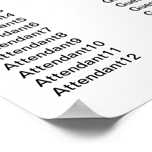 Stijlvol Southwest Turquoise Wedding Seating Chart Poster (Hoek)