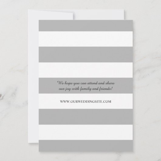 Stijlvol sparen de Datum Aangepaste Fotobruiloft Save The Date (Achterkant)