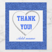 Stijlvol Speciaal dank voor etiket op fles (Enkel label)