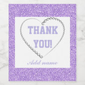 Stijlvol Speciaal dank voor etiket op fles (Enkel label)