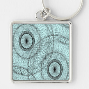 Stijlvol Spirly Zen Doodle Patroon Sleutelhanger