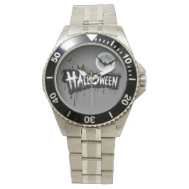 Stijlvol Spooky: Halloween roestvrij staal Horloge