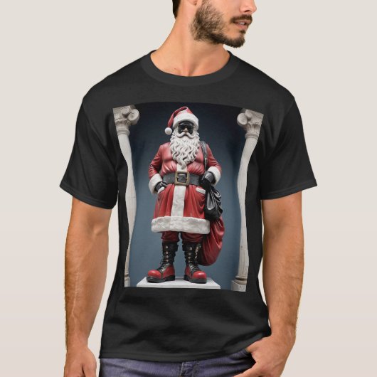 Stijlvol standbeeld Sinterklaas T-shirt (Voorkant)