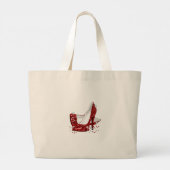 Stijlvol stappen, gracieus dragen Tote Grote Tote Bag (Achterkant)