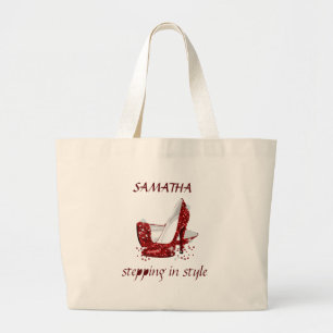 Stijlvol stappen, gracieus dragen Tote Grote Tote Bag