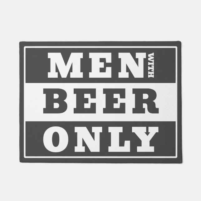 Stijlvol statement sign voor bierliefhebbers deurmat (Voorkant)
