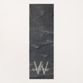 Stijlvol Steenkoolmonogram voor Stedenstonk Yogamat (Voorkant)