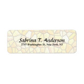 Stijlvol Steenwand Elegant Manuscript Modern Etiket (Voorkant)