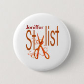 Stijlvol stijllijstontwerp ronde button 5,7 cm (Voorkant)