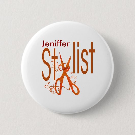 Stijlvol stijllijstontwerp ronde button 5,7 cm (Voorkant)