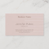 Stijlvol stijlvol design elegante kleuren Luxe Tre Visitekaartje (Achterkant)