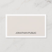 Stijlvol, stijlvol design, modern design, professi visitekaartje (Voorkant)