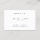 Stijlvol, stijlvol design, modern, rendy, luxe visitekaartje (Achterkant)