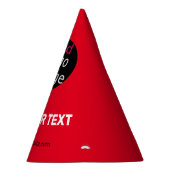 Stijlvol, stijlvol, fijn, aangepast bedrijfsrood feesthoedjes (Rechts)