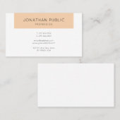 Stijlvol, stijlvol, modern, minimalistisch vlak visitekaartje (Voorkant / Achterkant)