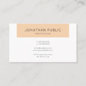 Stijlvol, stijlvol, modern, minimalistisch vlak visitekaartje (Voorkant)