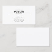 Stijlvol, stijlvol, stijlvol design, stijlvol desi visitekaartje (Voorkant / Achterkant)