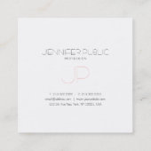 Stijlvol, stijlvol, stijlvol design, stijlvol, lux vierkante visitekaartje (Achterkant)