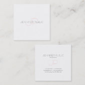 Stijlvol, stijlvol, stijlvol design, stijlvol, lux vierkante visitekaartje (Voorkant / Achterkant)