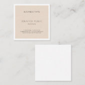 Stijlvol, stijlvol, stijlvol grafisch ontwerp, pro vierkante visitekaartje (Voorkant / Achterkant)