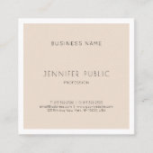 Stijlvol, stijlvol, stijlvol grafisch ontwerp, pro vierkante visitekaartje (Voorkant)