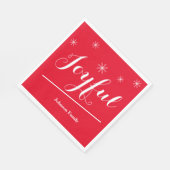 Stijlvol, stijlvol, stijlvol, stijlvol, gepersonal servet (Hoek)