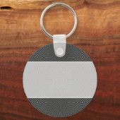 Stijlvol, stijlvol, zwart en wit design. sleutelhanger (Voorkant)