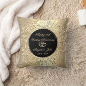 Stijlvol Stip voor Chinees goud 50e bruiloft Jubil Kussen (Deken)