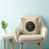 Stijlvol Stip voor Chinees goud 50e bruiloft Jubil Kussen (Stoel)