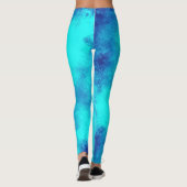 Stijlvol Storm cloud effect blauw Leggings (Achterkant)
