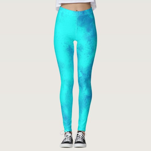 Stijlvol Storm cloud effect blauw Leggings (Voorkant)