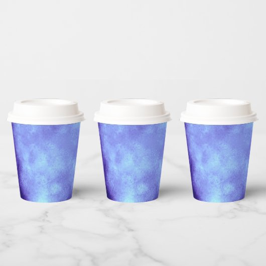Stijlvol Storm cloud effect blauw Papieren Bekers (Multi)