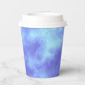 Stijlvol Storm cloud effect blauw Papieren Bekers (Achterkant)