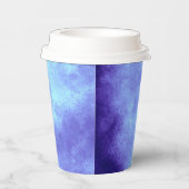 Stijlvol Storm cloud effect blauw Papieren Bekers (Rechts)