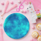 Stijlvol Storm cloud effect blauw Papieren Bordje (Feest)