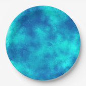 Stijlvol Storm cloud effect blauw Papieren Bordje (Voorkant)