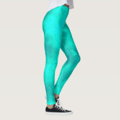 Stijlvol Storm cloud effect Groen Leggings (Rechts)