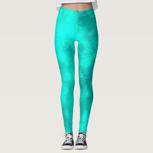 Stijlvol Storm cloud effect Groen Leggings (Voorkant)
