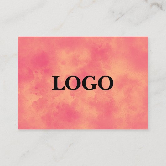 Stijlvol Storm cloud effect In Peach Visitekaartje (Achterkant)