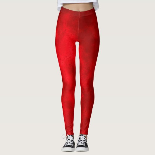 Stijlvol Storm cloud effect Rood Leggings (Voorkant)