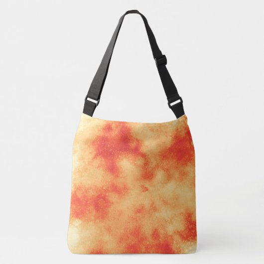 Stijlvol Storm cloud effect sinaasappel Crossbody Tas (Voorkant)