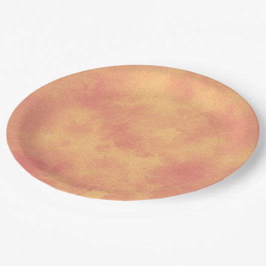 Stijlvol Storm cloud effect Sinaasappel Papieren Bordje (Gekanteld)