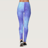 Stijlvol Storm wolk effect Blauw Leggings (Achterkant)