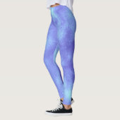 Stijlvol Storm wolk effect Blauw Leggings (Links)