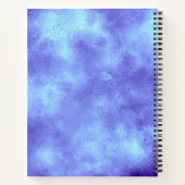 Stijlvol Storm wolk effect patroon Blauw Notitieboek (Achterkant)