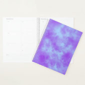 Stijlvol storm wolk effect patroon blauw / paars planner (Display)