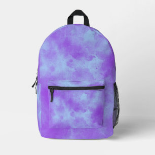 Stijlvol Storm wolk effect patroon Blauw paarse Bedrukte Rugzak