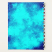 Stijlvol Storm wolk effect patroon Blauw Planner (Achterkant)